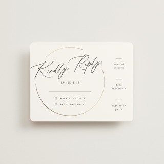 Encircled Love Foil-Pressed RSVP Cards