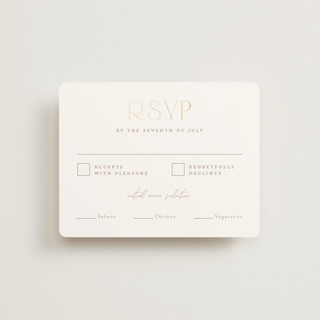 Rain Beaus Foil-Pressed RSVP Cards