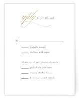 Aligned Foil-Pressed RSVP Cards