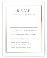 Lustre Foil-Pressed RSVP Cards