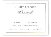 Foil-Pressed RSVP Cards