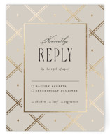 Luxe Lines Foil-Pressed RSVP Cards