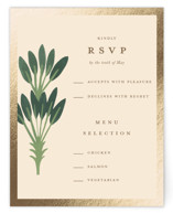 Indian Elephant Foil-Pressed RSVP Cards