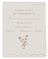 Parisian Garden Foil-Pressed RSVP Cards