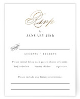 Gilded Ampersand Foil-Pressed RSVP Cards
