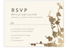 In Bloom Foil-Pressed RSVP Cards