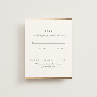 Defined Foil-Pressed RSVP Cards