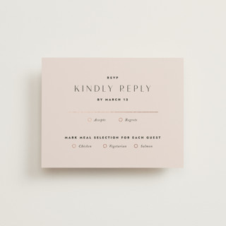 Deco Band Foil-Pressed RSVP Cards