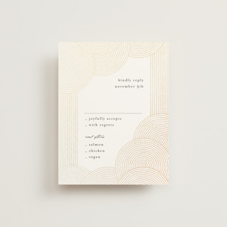 ionic Foil-Pressed RSVP Cards