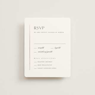 Understated Elegance Foil-Pressed RSVP Cards