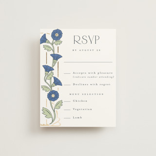 Nouveau Foil-Pressed RSVP Cards