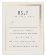 Tiled Romance Foil-Pressed RSVP Cards