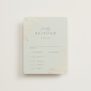 Riviera Foil-Pressed RSVP Cards