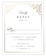 Intertwined Foil-Pressed RSVP Cards