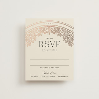 Heirloom Branches Foil-Pressed RSVP Cards