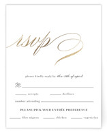 Love Foil-Pressed RSVP Cards