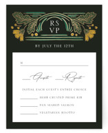 Embellished Foil-Pressed RSVP Cards
