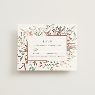 Undone Foil-Pressed RSVP Cards