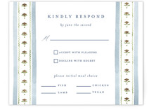Swan Song Foil-Pressed RSVP Cards