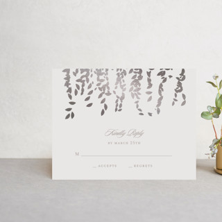 Cascade Foil-Pressed RSVP Cards