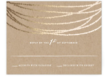 Gold Rush Foil-Pressed RSVP Cards