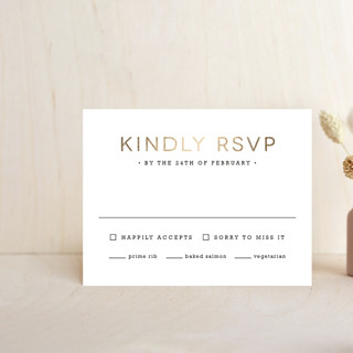 Golden Gate Bridge Foil-Pressed RSVP Cards