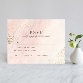 distressed tile Foil-Pressed RSVP Cards