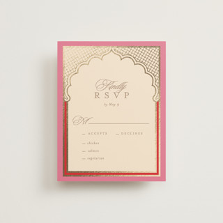 Mandapam Foil-Pressed RSVP Cards