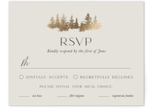 Vista Foil-Pressed RSVP Cards