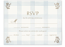 salt and ivory Foil-Pressed RSVP Cards