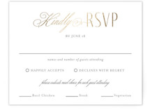 Foil-Pressed RSVP Cards