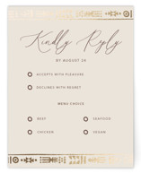 Foil-Pressed RSVP Cards