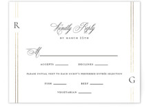 Foil-Pressed RSVP Cards