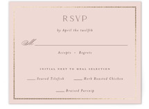 Scallop Monogram Foil-Pressed RSVP Cards