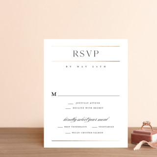 Heard the news Foil-Pressed RSVP Cards