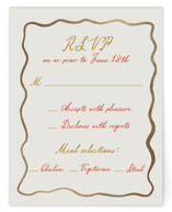 Chantilly Foil-Pressed RSVP Cards
