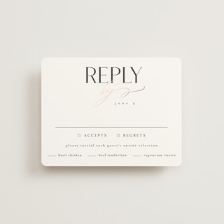 Overlay Foil-Pressed RSVP Cards