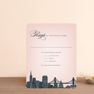 Big City - San Francisco Foil-Pressed RSVP Cards