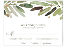 Al Fresco Foil-Pressed RSVP Cards