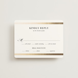 Classic Monogram Foil-Pressed RSVP Cards