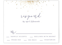 Confetti Foil-Pressed RSVP Cards