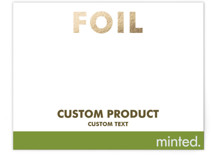 Landscape Custom Foil-Pressed RSVP Cards