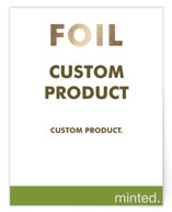 Portrait Custom Foil-Pressed RSVP Cards