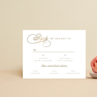 Loop Foil-Pressed RSVP Cards