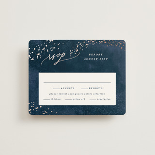 Cosmos Foil-Pressed RSVP Cards