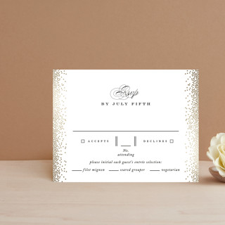 Glitz & Glam Foil-Pressed RSVP Cards