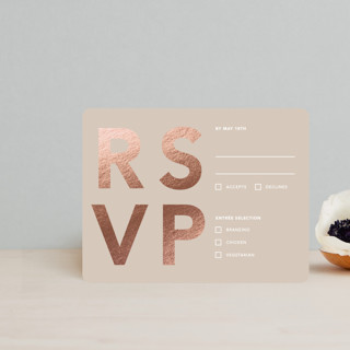 Bolden Foil-Pressed RSVP Cards