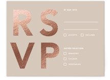 Bolden Foil-Pressed RSVP Cards