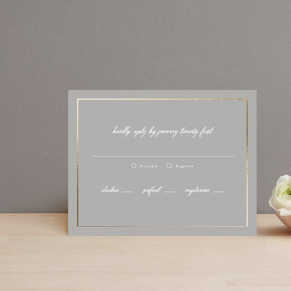 Evening in Paris Foil-Pressed RSVP Cards