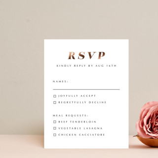 Our Ever After Foil-Pressed RSVP Cards